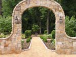 Stone Arch Garden Entry